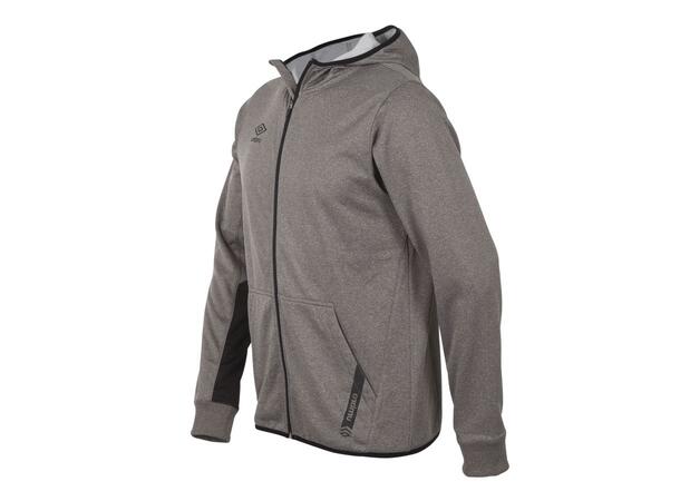 UMBRO Core Tech Hood Zip 19 Mørk grå M Treningsjakke med hette i polyester 